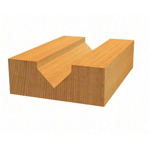  V-Nutfräser Standard for Wood mit zwei Spiralnuten Bosch V-Nutfräser, 6 mm, D1 12,7 mm, L 12,7 mm, G 45 mm, 90°, für Handfräsen 12372555