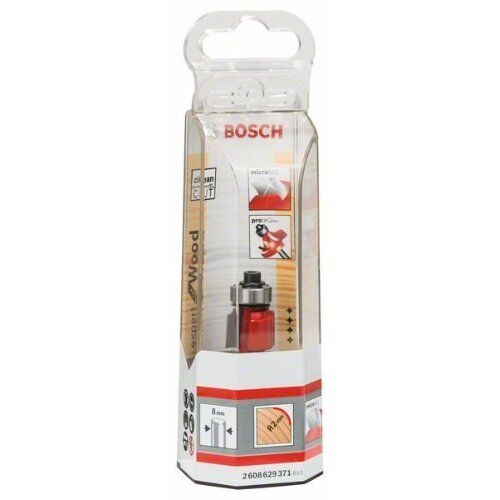 Abrundfräser Expert for Wood Rounding mit Führungskugellager Bosch Abrundfräser Expert for Wood, 8 mm, D 16,7 mm, R1 2 mm, L 12,7 mm, G 55 mm, für Handfräsen 12372583