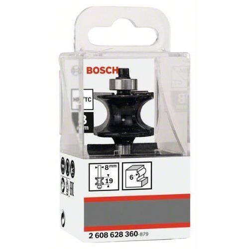 Halbstabfräser Standard for Wood Bosch Halbstabfräser, 8 mm, R1 6 mm, L 19 mm, G 63 mm, für Handfräsen 12372602