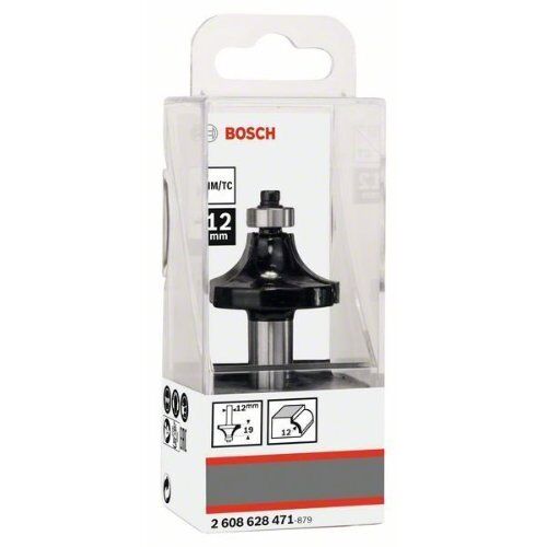  Abrundfräser Standard for Wood Bosch Abrundfräser, 12 mm, R1 12 mm, L 19 mm, G 70 mm, für Handfräsen 12372595