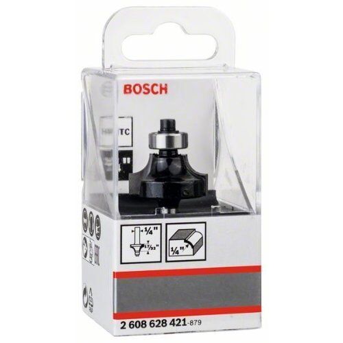  Abrundfräser Standard for Wood Bosch Abrundfräser, 1/4", R1 6,3 mm, D 25,4 mm, L 13,2 mm, G 54 mm, für Handfräsen 12372599