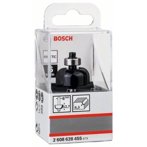  Hohlkehlenfräser Standard for Wood Bosch Hohlkehlenfräser, 6 mm, R1 6,4 mm, D 25,4 mm, L 12,6 mm, G 54 mm, für Handfräsen 12372628