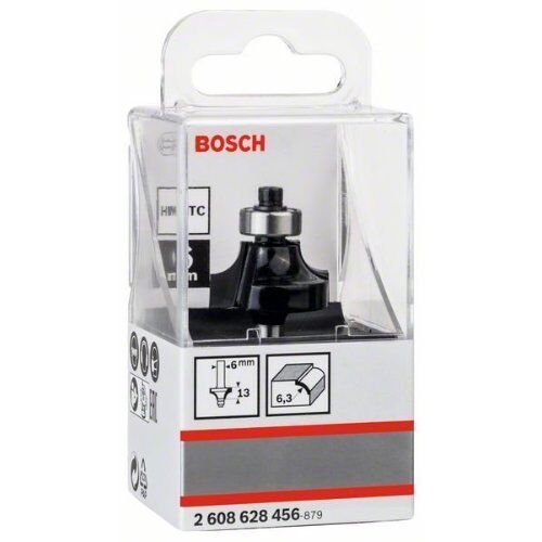  Abrundfräser Standard for Wood Bosch Abrundfräser, 6 mm, R1 6,3 mm, D 25,4 mm, L 13,1 mm, G 54 mm, für Handfräsen 12372600