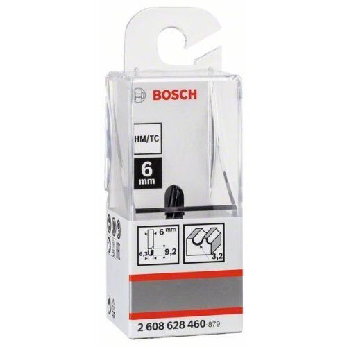  Hohlkehlfräser Standard for Wood Bosch Hohlkehlfräser, 6 mm, R1 3,2 mm, D 6,35 mm, L 9,1 mm, G 40 mm, für Handfräsen 12372565