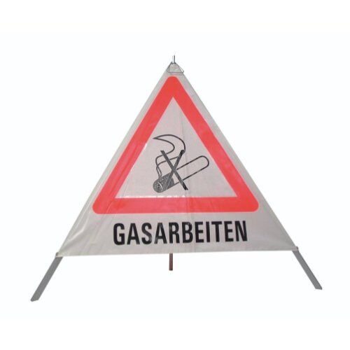  Warnpyramiden NESTLE Warnpyramide - Gasarbeiten - 70cm WAPY 70, leichtes Gest. mit Mittelfuß 12385299
