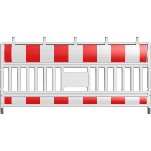  TL-Absperrschrankengitter Schake-Euro3 Schrankenzaun Typ Ultra, 2,00m, mit vorm. Lampenadapter, mit Folie Typ 1, rot / weiß 12449922