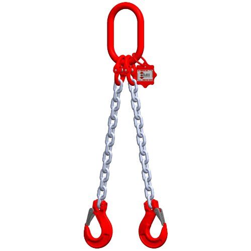  mit Standard-Aufhängering McBULL® 2-Strang-Kettengehänge, GK8, galv. verz., 8 mm, 1 Meter, Typ1"GV" 12399757
