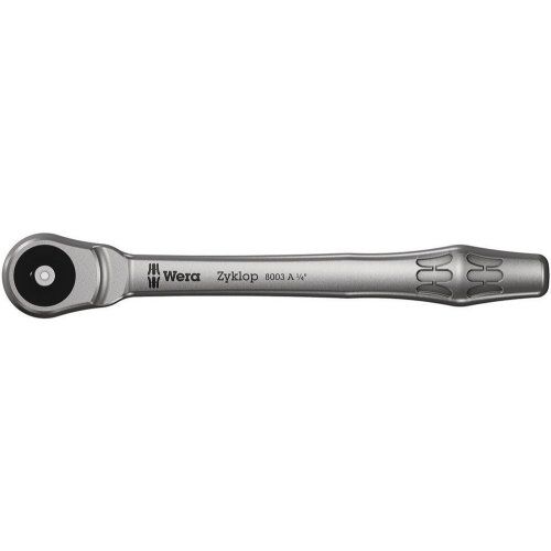  Knarren Wera 8003 A Zyklop Metal-Knarre mit Durchsteckvierkant mit 1/4"-Antrieb, 1/4" x 141 mm 12451903