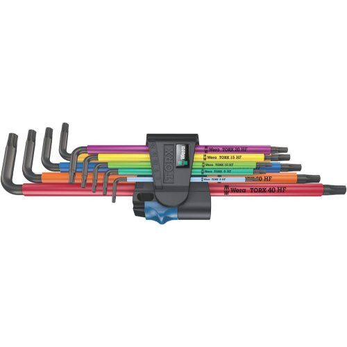  Innensechskantschlüssel Wera 967/9 TX XL Multicolour HF 1 Winkelschlüsselsatz mit Haltefunktion, lang, 9-teilig 12451894
