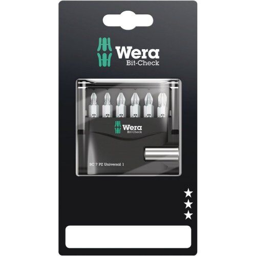  Bit-Sortimente Wera Bit-Check 7 PZ Universal 1 SB, 7-teilig 12451847