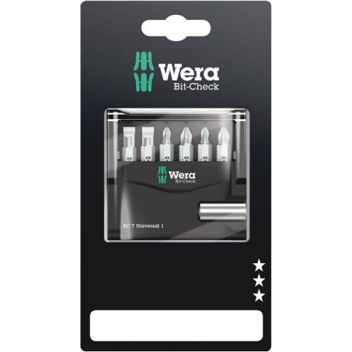 Sortimente Bit-Checks / Bit-Safes Universal Wera Bit-Check 7 Universal 1 SB, 7-teilig 12451812