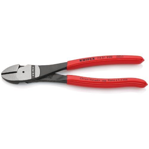  Schneidende Zangen KNIPEX 74 01 200 Kraft-Seitenschneider mit Kunststoff überzogen schwarz atramentiert 200 mm 12380304