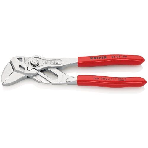  Zangenschlüssel Zange und Schraubenschlüssel in einem Werkzeug KNIPEX 86 03 150 Zangenschlüssel Zange und Schraubenschlüssel in einem Werkzeug mit Kunststoff überzogen verchromt 150 mm 12380290