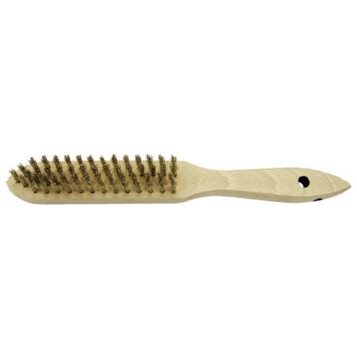  Handbürste Handbürste "Messingdraht" Besatz-L. 140 mm, gewellt 0,35 mm 4-reihig 12360402