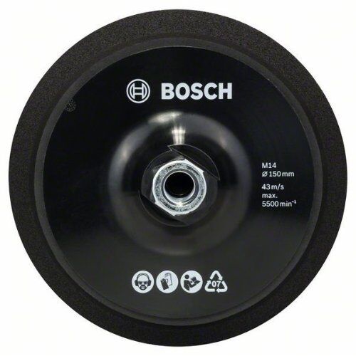  Stützteller M14 für Polierer, Klettverschluss Bosch Stützteller M 14, Ø 150 mm, mit Klettverschlusssystem, für Exzenterschleifer 12374903
