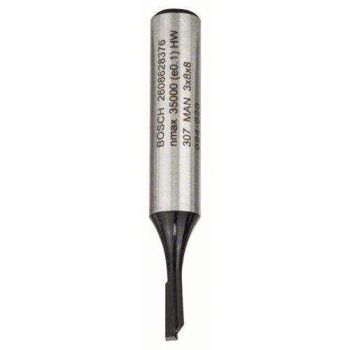  Nutfräser Standard for Wood, einschneidig Bosch Nutfräser, 8 mm, D1 3 mm, L 8 mm, G 51 mm, für Handfräsen 12372516