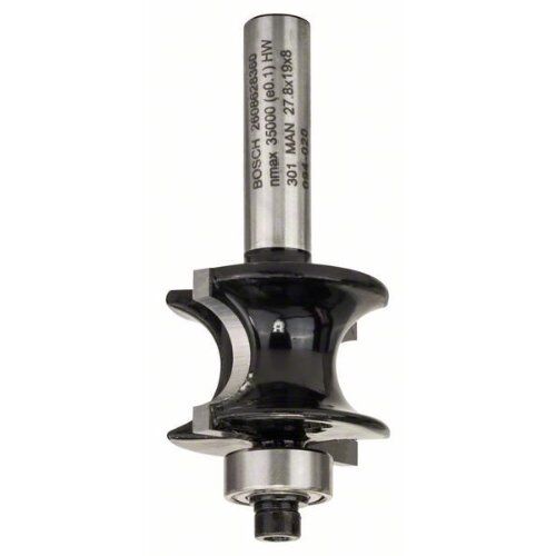  Halbstabfräser Standard for Wood Bosch Halbstabfräser, 8 mm, R1 6 mm, L 19 mm, G 63 mm, für Handfräsen 12372602