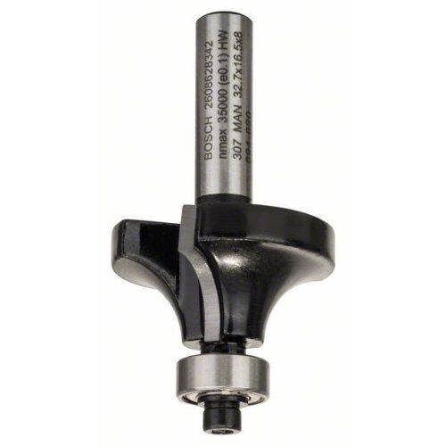  Abrundfräser Standard for Wood Bosch Abrundfräser, 8 mm, R1 10 mm, L 16,5 mm, G 57 mm, für Handfräsen 12372590