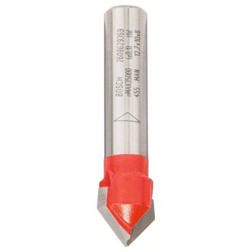  V-Nutfräser Expert for Wood Bosch V-Nutfräser Expert for Wood, 8 mm, D 12,7 mm, L 10 mm, G 44,5 mm, 90°, für Handfräsen 12372553