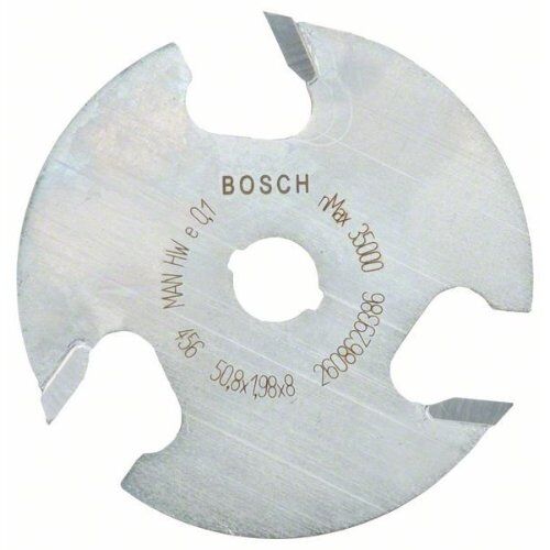  Scheibenfräsen Expert for Wood, drei Spiralnuten Bosch Scheibennutfräser Expert for Wood, 8 mm, D1 50,8 mm, L 2 mm, G 8 mm, für Handfräsen 12372547