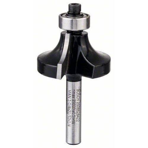  Abrundfräser Standard for Wood Bosch Abrundfräser, 1/4", R1 9,5 mm, D 31,8 mm, L 16,2 mm, G 57 mm, für Handfräsen 12372587