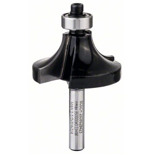  Abrundfräser Standard for Wood Bosch Abrundfräser, 1/4", R1 12,7 mm, D 38,1 mm, L 18,6 mm, G 60 mm, für Handfräsen 12372592