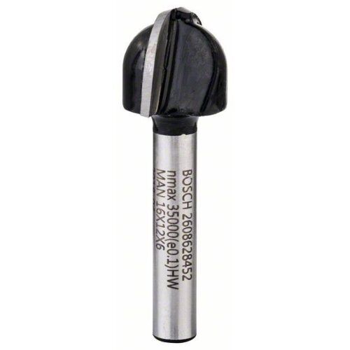  Hohlkehlfräser Standard for Wood Bosch Hohlkehlfräser, 6 mm, R1 8 mm, D 15,9 mm, L 12,3 mm, G 45 mm, für Handfräsen 12372572