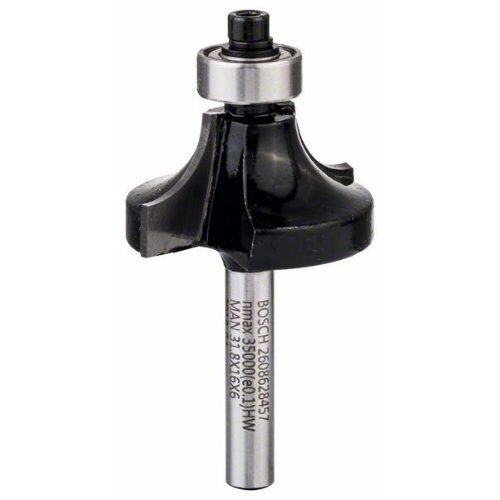  Abrundfräser Standard for Wood Bosch Abrundfräser, 6 mm, R1 9,5 mm, D 31,8 mm, L 16,2 mm, G 57 mm, für Handfräsen 12372589