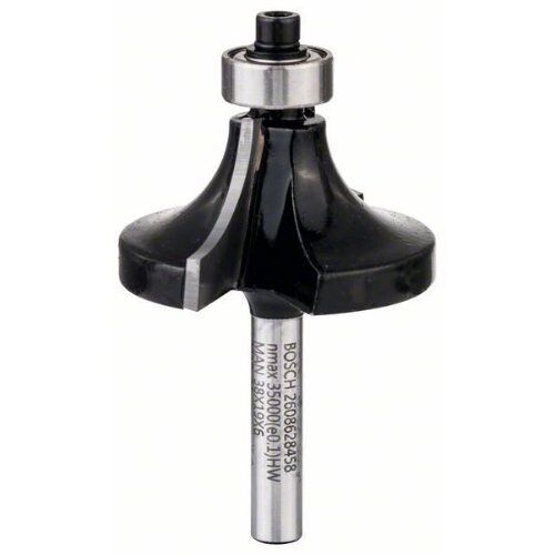  Abrundfräser Standard for Wood Bosch Abrundfräser, 6 mm, R1 12,7 mm, D 38,1 mm, L 18,6 mm, G 60 mm, für Handfräsen 12372598