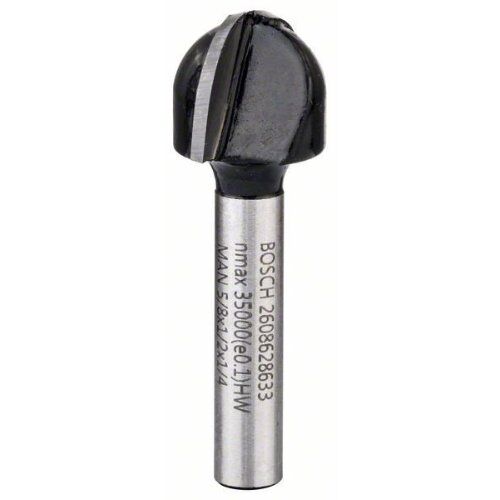  Hohlkehlfräser Standard for Wood Bosch Hohlkehlfräser, 1/4", R1 8 mm, D 15,9 mm, L 12,3 mm, G 45 mm, für Handfräsen 12372570