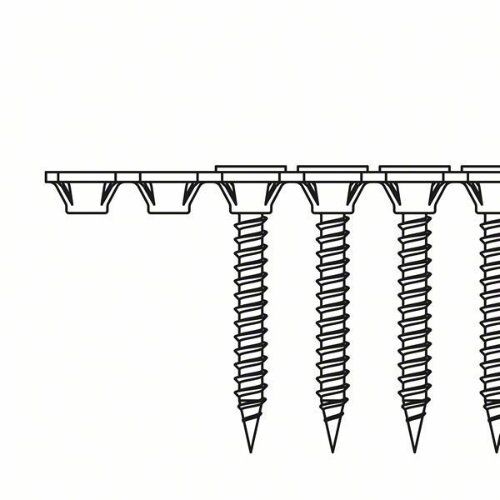  Schraubenbänder für schnelles Arbeiten an Trockenbauwänden, Feingewinde Bosch Schnellbauschraube Feingewinde 3,9x35, für Druckluftnagler/Drucklufthefter 12375183
