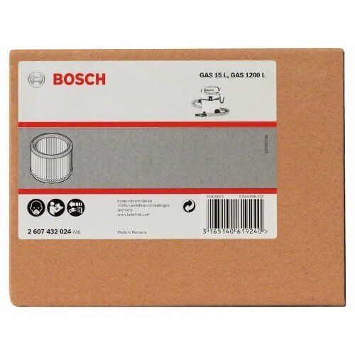  Runder Faltenfilter aus Polyester (PES) Bosch Faltenfilter, für Staubsauger 12374916