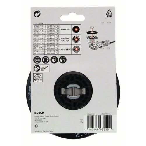 X-LOCK Stützteller weich Bosch X-LOCK Stützteller 125 mm weich, für kleine Winkelschleifer 12374861