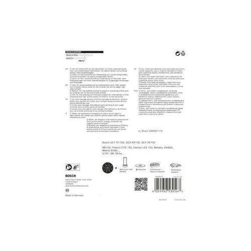  EXPERT Multihole (Multiloch) Universalstützteller, 150 mm Bosch EXPERT Multihole Universalstützteller, 150 mm, Weich, für Exzenterschleifer 12374726