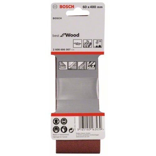  X440 Best for Wood and Paint Schleifbänder für Bandschleifer Bosch 3-tlg. Schleifband-Set X440, für Bandschleifer 12376644