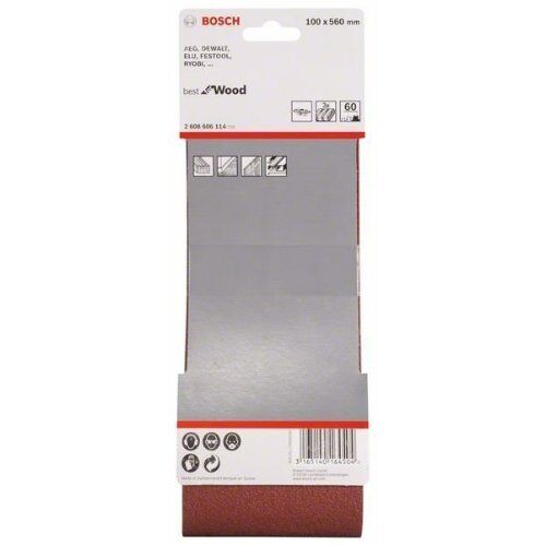  X440 Best for Wood and Paint Schleifbänder für Bandschleifer Bosch 3-tlg. Schleifband-Set X440, für Bandschleifer 12376636