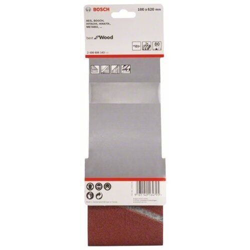 X440 Best for Wood and Paint Schleifbänder für Bandschleifer Bosch 3-tlg. Schleifband-Set X440, für Bandschleifer 12376667