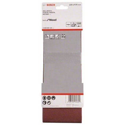  X440 Best for Wood and Paint Schleifbänder für Bandschleifer Bosch 3-tlg. Schleifband-Set X440, für Bandschleifer 12376634