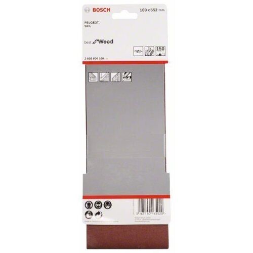  X440 Best for Wood and Paint Schleifbänder für Bandschleifer Bosch 3-tlg. Schleifband-Set X440, für Bandschleifer 12376673