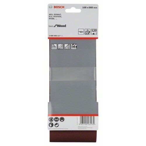  X440 Best for Wood and Paint Schleifbänder für Bandschleifer Bosch 3-tlg. Schleifband-Set X440, für Bandschleifer 12376622
