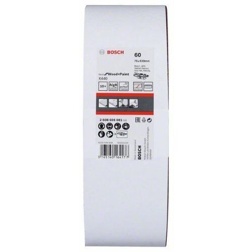  X440 Best for Wood and Paint Schleifbänder für Bandschleifer Bosch 10-tlg. Schleifband-Set X440, für Bandschleifer 12376658
