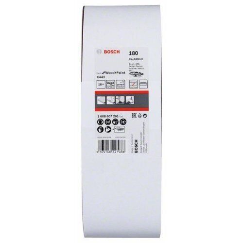  X440 Best for Wood and Paint Schleifbänder für Bandschleifer Bosch 10-tlg. Schleifband-Set X440, für Bandschleifer 12376624