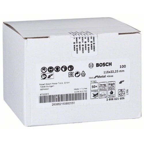 R780 Best for Metal und Inox Fiberschleifscheiben für kleine Winkelschleifer Bosch Fiberschleifscheibe R780, Best for Metal + Inox, für kleine Winkelschleifer 12375860  R780 Best for Metal und Inox Fiberschleifscheiben für kleine Winkelschleifer Bosch Fiberschleifscheibe R780, Best for Metal + Inox, für kleine Winkelschleifer 12375860