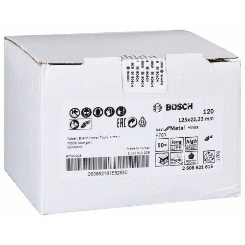 R780 Best for Metal und Inox Fiberschleifscheiben für kleine Winkelschleifer Bosch Fiberschleifscheibe R780, Best for Metal + Inox, für kleine Winkelschleifer 12375861  R780 Best for Metal und Inox Fiberschleifscheiben für kleine Winkelschleifer Bosch Fiberschleifscheibe R780, Best for Metal + Inox, für kleine Winkelschleifer 12375861