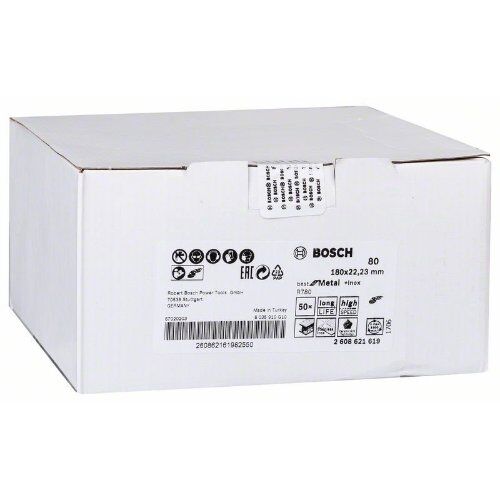  R780 Best for Metal und Inox Fiberschleifscheiben für große Winkelschleifer Bosch Fiberschleifscheibe R780, Best for Metal + Inox, für große Winkelschleifer mit Spannmutter 12375867