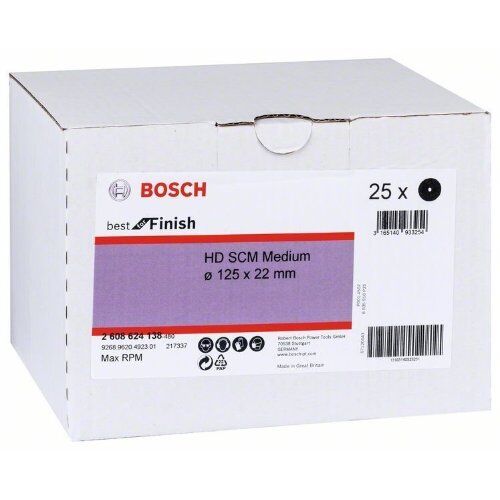  N477 Best for Finish SCM Scheiben für Winkelschleifer Bosch SCM mittel 125 mm, für kleine Winkelschleifer 12375988