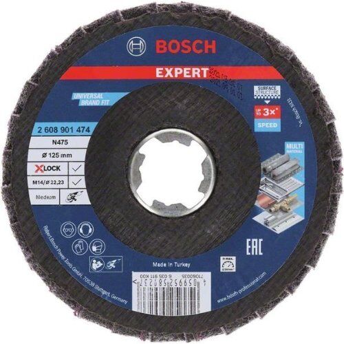  EXPERT N475 Surface Conditioning Material X-LOCK Fächerschleifscheiben Bosch EXPERT N475 SCM X-LOCK Scheibe, 125 mm, mittel, für kleine Winkelschleifer 12375830
