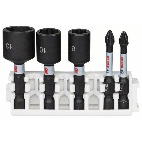 Schrauberbits Impact Control PH, PZ, Steckschlüssel Bosch 5-tlg. Impact Control Schrauberbit- und Steckschlüsselpack, für Schlagschrauber 12377025