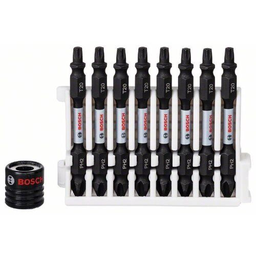  Schrauberbits Impact Control mit Doppelklinge, PH-T, mit Magnethülse Bosch Impact Control Schrauberbit-Set, 9-tlg., für Schlagschrauber 12377044