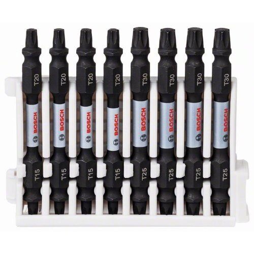  Schrauberbits Impact Control mit Doppelklinge, Torx-Torx Bosch Impact Control Schrauberbit-Set, 8-tlg., für Schlagschrauber 12377036